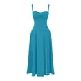 thumbnail image 3 of Lolmot Sexy Dresses for Women Summer Spaghetti Strap Bodycon Maxi Dress Sexy Sleeveless Backless Halter High Waist Evening Party Long Dresses Slim Elegant Cocktail Dresses for Wedding Guest, 3 of 3