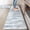 Blue/Multi-17.3" x 59"+17.3" x 29"--0.47 inches, variant on Anti Kitchen Mats For Floor Abstract Half Moon Rug 18"x28" Grey Standing Desk Mat Memory Foam Laundry Office Sink