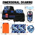 thumbnail image 4 of Kids Vest Kit for Shooting Target for Nerf Game for Boys Girls, with 30 Refill Darts, Protective Glasses, Mask, Dart Pouch, Reload Clips and Wrist Band, 4 of 7