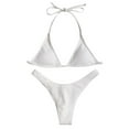 thumbnail image 1 of Women‘s Two Piece Swimsuit Swimsuits Push Up Halter High Neck Bathing Suit Tops, 1 of 4