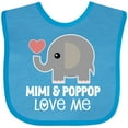 thumbnail image 3 of Inktastic Mimi and PopPop Love Me Grandchild Boys or Girls Baby Bib, 3 of 4
