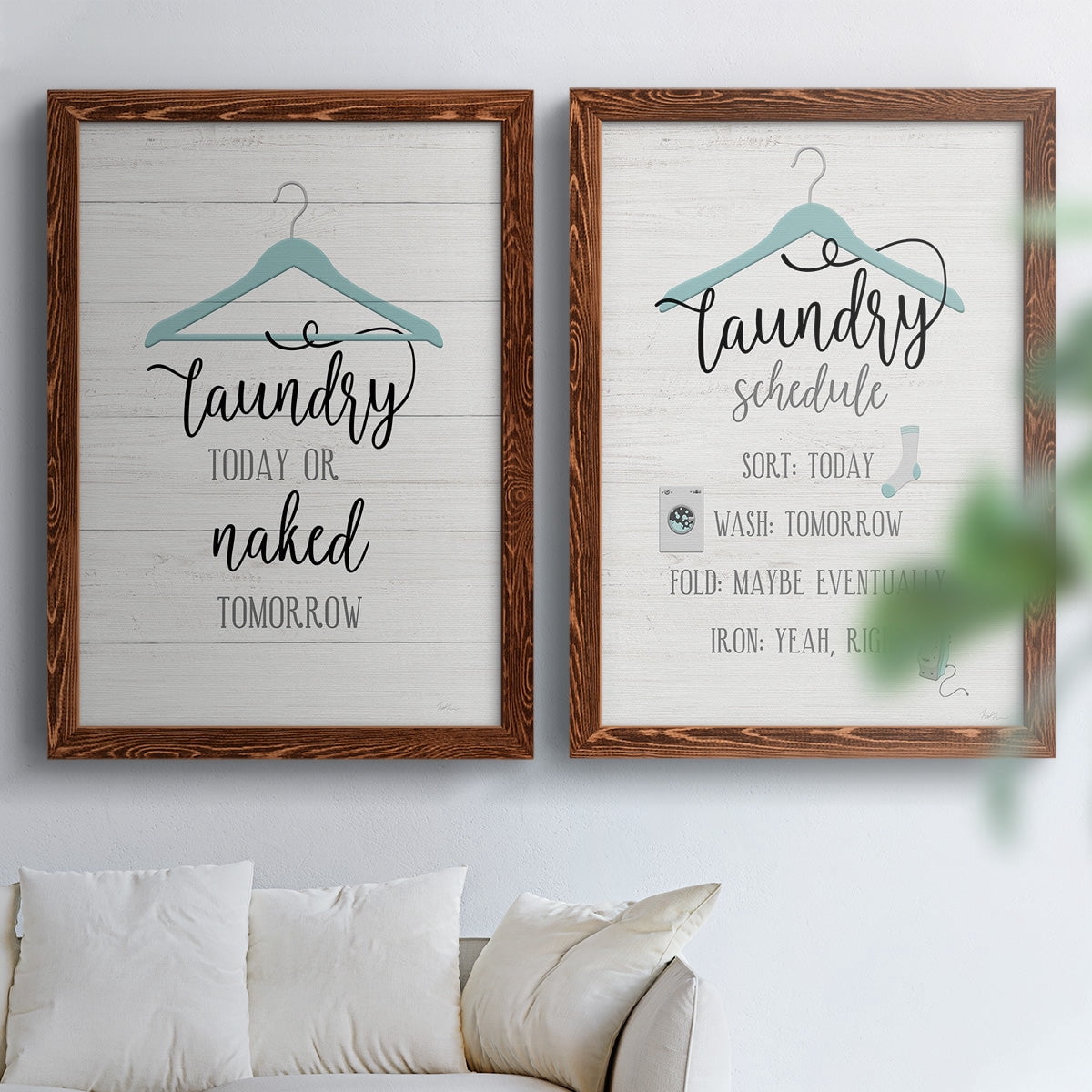 Naked Tomorrow - Premium Framed Canvas 2 Piece Set - Ready to Hang