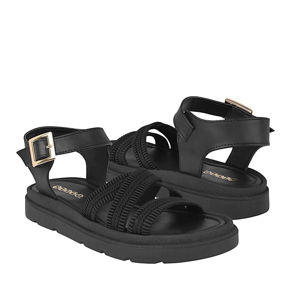 SANDALIAS STYLO MUJER 20021 SIMIPIEL NEGRO