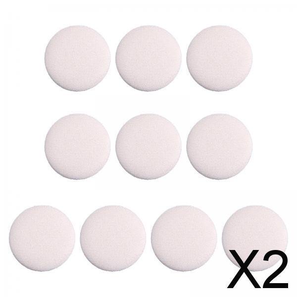 2x10 Uds botones cubiertos de tela botones de vástago boda 23mm botones redondos planos para blusas accesorios de ropa 2 piezas