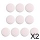 thumbnail image 1 of 2x10 Uds botones cubiertos de tela botones de vástago boda 23mm botones redondos planos para blusas accesorios de ropa 2 piezas, 1 of 10