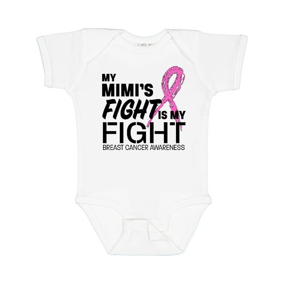 Inktastic My Mimi's Fight is My Fight Breast Cancer Awareness Boys or Girls Baby Bodysuit