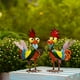 thumbnail image 4 of Adorno decorativo de jardín con forma de pavo real, de metal, colorido, colgante, para exteriores, jardín, decoración del hogar, estante, metal resistente, duradero, para jardín, patio,, 4 of 6