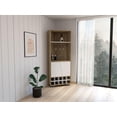 thumbnail image 2 of Bar Esquinero Orus Macadamia y  Blanco con Porta Copas Virtual Muebles, 2 of 8