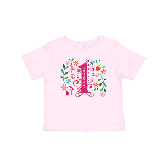 Inktastic 1st Birthday Party 1 Year Old Girls Girls Baby T-Shirt