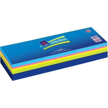Avery Consumer Products Removable Adhesive Sticky Notes Cube (Pack of 12)