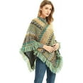 thumbnail image 4 of CoCopeaunts Ponchos for Women, Womens Ponchos and Wraps Winter Retro Stylish Poncho Shawl for Women, 4 of 6