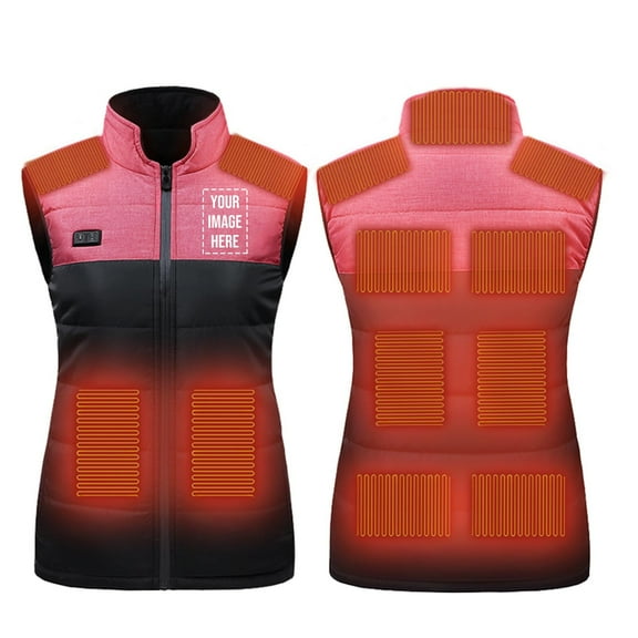 Lightweight Heated Vest for Women and Men Rechargeable Quilted Vest Electric Insulated Winter Coat Heating Waistcoat Sleeveless Zip up Casual Warming Down Jacket