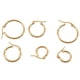 thumbnail image 2 of 3 Pares 15mm 20mm 25mm Acero Inoxidable Pendientes Conjunto Oro, 2 of 5