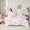 Pink, variant on Feelyou Girly Pink Ghost Twin Bedding Sets 7-Piece for Girls, Kawaii Princess Bowknot Bedding Comforter Set, Cute Flower Floral Reversible Sheet Sets, Lightweight Room Decor