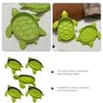 thumbnail image 3 of FENGGUIQU 5-Pack Multi-Functional Turtle Soap Holder Tray in Green with Self-Draining Design for Bathroom Use, 3 of 7