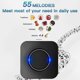 thumbnail image 4 of Weatherproof Wireless Doorbell with 55 Tones, Adjustable Volume, 300m Range, Black Finish, 4 of 5