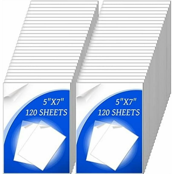 120 Pieces 1mm Thick Acrylic Sheets 5 x 7 Inch Acrylic Clear Sheet for Craft Projects Picture Frame Glass Replacement Projects Display Painting Party Wedding Festival$$Building Supply