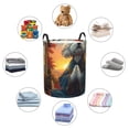 thumbnail image 3 of Lsque Sunset Meditating Bichon Frise pattern Laundry Hamper Basket, Tall Woven Rope Hamper Basket for Clothes, Lightweight Storage Basket, Collapsible Waterproof-Medium, 3 of 8