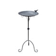 thumbnail image 2 of Baño para pájaros para exteriores, bandeja de agua decorativa, pedestal, estilo retro, bandeja decorativa para comedero de pájaros para patio, césped,, 2 of 9