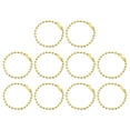 thumbnail image 1 of Uxcell 50pcs Cadenas de Bolas de 4 Pulgadas 2.4mm Dia Conector de Bola de Metal, Dorado, 1 of 7