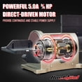 thumbnail image 4 of Lijadora de discos de correa Bucktool BD4603, motor de 3/4 HP, correa de 4 x 36 pulgadas, 4 of 9