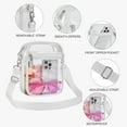 thumbnail image 7 of Lohol Clear Purse Stadium Approved CrossBody Bag for Men and Women White-Large, 7 of 7