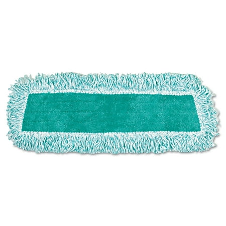 Cut End Dust Mop - Rubbermaid Commercial Green Cut-End Standard Microfiber Dust Mop with Fringe, 12 count