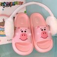 thumbnail image 3 of Zapatillas de casa antideslizantes de verano con diseño de oso de fresa y tres ojos de Toy Story de Disney para hombre y mujer, 3 of 5