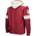 thumbnail image 3 of Men's Colosseum Crimson Indiana Hoosiers Big & Tall Hockey Lace-Up Pullover Hoodie, 3 of 3
