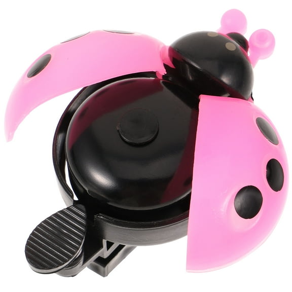 WRITWAA Pink Ladybug Bicycle Bell Easy Attachment Ring Bell Design Gift for Boys
