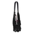 thumbnail image 3 of Madden NYC Women's Fringe Hobo Bag, Black, 3 of 5