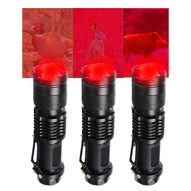 850nm LED Infrarrojo Linterna Visión Nocturna Caza Portátil Mini Zoom Antorcha