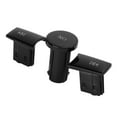 thumbnail image 3 of Car Volume Buttons, Multimedia Volume Button Cover Sturdy Wear Resistant 3pcs ABS  For Auto Parts Replacement For  A B C E G M Class Piano Black, 3 of 8
