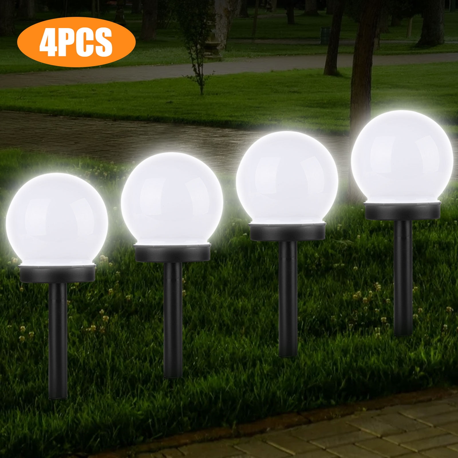 4Pcs Solar Power LED Light Decor Waterproof Yard Path Garden Lawn Landscape Lamp 