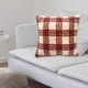 thumbnail image 4 of Juego de 2 fundas de almohada de cuadros escoceses de búfalo marrón otoñal de 18 x 18, fundas de almohada de cuadros escoceses de granja mullidas y rizadas de 18 x 18, 4 of 5