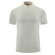 thumbnail image 1 of pstuiky Camisas de verano para hombre, de color sólido, transpirables, de malla elástica, ajustadas, cómodas, deportivas, informales, con cremallera, de manga corta y cuello redondo, 1 of 8