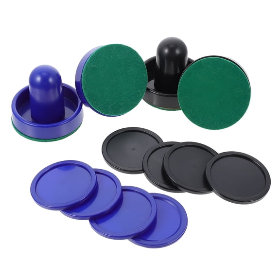 BESTSKY Air Hockey Paddle 2 Sets Air Hockey Pucks Mini Ice Hockey Piece Air Hockey Table Accessories