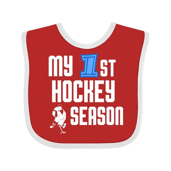 Inktastic My 1st Hockey Season Boys Baby Bib