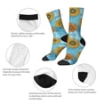 thumbnail image 3 of Logiee Sunflowers Print Adult Socks for Men & Women,Calf Socks, Ankle Socks,Boots Socks,Breathable Casual Sock,Unisex Crew Socks, 3 of 6
