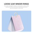 thumbnail image 2 of HLONK 7 Pcs Binder Clips Office Book Rings Circle Single Loose Leaf, 2 of 6