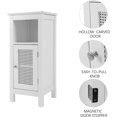 thumbnail image 5 of HOMEFORT Bathroom Single Door Cabinet with Adjustable Shelf (White), 5 of 5