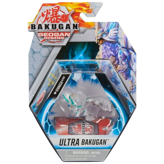 Bakugan Ultra, Diamond Fenneca, 3-inch Tall Geogan Rising Collectible Action Figure and Trading Card