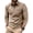 Beige, variant on Kalauyu Men's Casual Shirts Classic Long Sleeve Basic Button T-Shirt Lightweight Cotton Golf Tops with Pocket