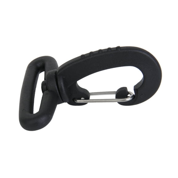 38mm Black Metal Swivel Snap Hook - Belt Strap Cord Rope Buckle