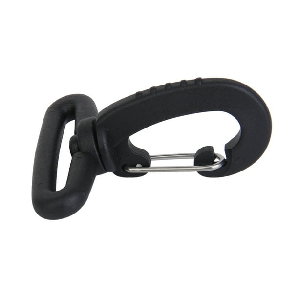 Colgador de Clip de Broche de Gancho de Bolsa de con Correa Giratoria de Plástico de 38 Negro Hugo Plástico 38mm Rotary Correa Mochila Bolsa Gancho Corchete Clip Hanger Negro