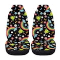 thumbnail image 5 of FOR U DESIGNS Frog Daisy Rainbow Print 2 Pack Car Seat Cover Elastic Automotive Seat Cushion for Women Men Replacement Vehicle Interior Decoration Fit for Cars SUV Truck Sedan, 5 of 7