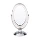 thumbnail image 1 of Espejo de maquillaje a escala 1/6 perfke marco de metal Plata, 1 of 7