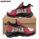 thumbnail image 1 of Zapatos planos con estampado de gatito de dibujos animados para mujer, zapatillas deportivas casuales de moda, zapatillas clásicas para correr con cordones, 1 of 6