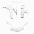 thumbnail image 2 of Portable Bidet Sprayer Set with Spring Hose & Holder Handheld Bidet Sprayer Bidet Faucets Set, 2 of 10
