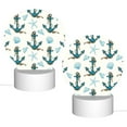 thumbnail image 2 of Naloa Anchors And Shells Acrylic LED Night Light Custom LED Lights Personalized Nightlight Customized Gifts for Family Couples Friends, 2 of 9